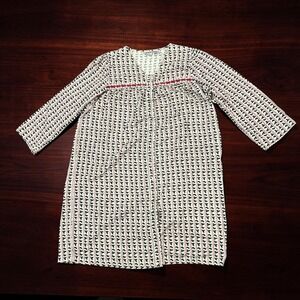 Fashion Bug Vintage Flannel Nightgown 18/20W Cotton Holly Berry Button Front